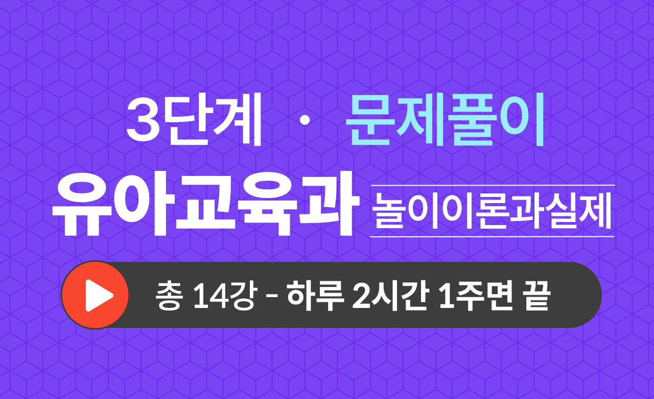 3단계 유아교육학과(놀이이론과실제) 문제풀이